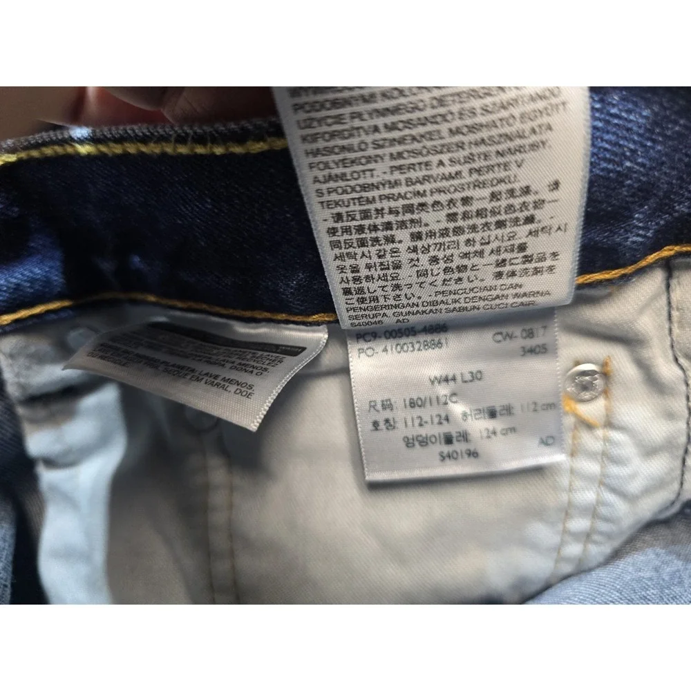 Levi's Men's Jeans 505 44x30 Blue Regular Fit